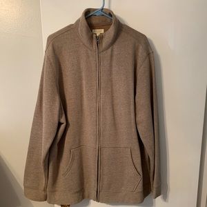 Sonoma Men’s Beige Sweater Jacket, Size: XL